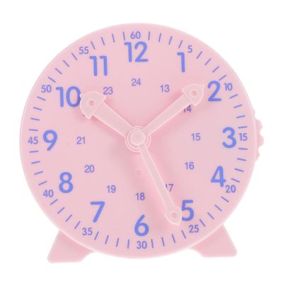 WEKAMOS Teaching Clock Model for Engaging Management Tool Pink Educational Aid for Preschool and Elementary Learning Fun Clock for Teaching