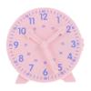 WEKAMOS Teaching Clock Model for Engaging Management Tool Pink Educational Aid for Preschool and Elementary Learning Fun Clock for Teaching view 1