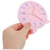 WEKAMOS Teaching Clock Model for Engaging Management Tool Pink Educational Aid for Preschool and Elementary Learning Fun Clock for Teaching view 4