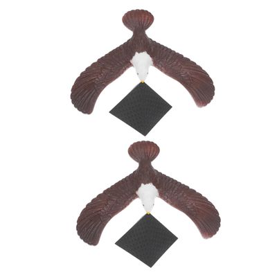 Abaodam Balancing Eagle Bird Toy Set for Boys and Girls 2pcs Self Balancing Gravity Birds with Pyramid Stands Educational Fun for Birthday Parties and Tabletop Decorations