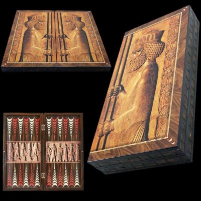 20-inch X Large Antique Backgammon Sets for Adults Wooden Game Board Handmade Game Sets/Gifts for Husband, Anniversary, Birthdays
