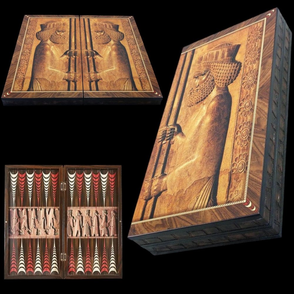 20-inch X Large Antique Backgammon Sets for Adults Wooden Game Board Handmade Game Sets/Gifts for Husband, Anniversary, Birthdays