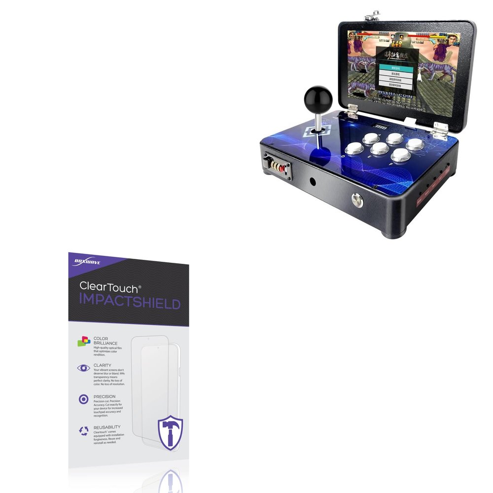 BoxWave Screen Protector Compatible with WYGaming Countertop Arcade Game Machine (10 in) - ClearTouch ImpactShield (2-Pack), Impenetrable Screen Protector Flexible Film