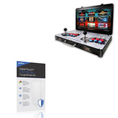 BoxWave Screen Protector Compatible With WYGaming Two Screen Mini Arcade Game Console (10 in) - ClearTouch Crystal ToughShield 9H (2-Pack), Clear 9H Tough Flexible Film Screen Protector