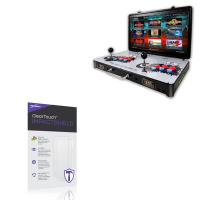 BoxWave Screen Protector Compatible with WYGaming Two Screen Mini Arcade Game Console (10 in) - ClearTouch ImpactShield (2-Pack), Impenetrable Screen Protector Flexible Film