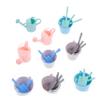 BESPORTBLE 6sets Mini Garden Tools Clean-up Toys for Boys and Girls Mini Hand Planting Tools Rake Shovel Watering Can Bucket for Outdoor Gardening Fun and Learning view 2