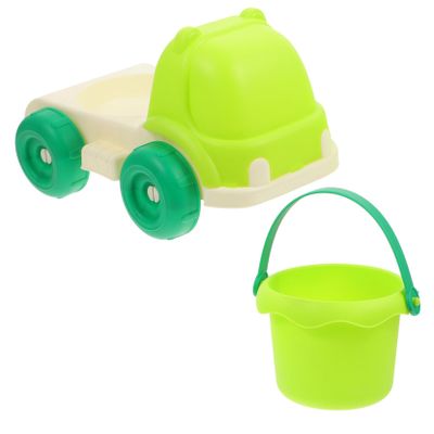 Abaodam Sand Car Toy with Detachable Bucket for Boy Girl Versatile Beach Truck for Seaside and Backyard Fun Ergonomic Handle for Easy Carrying for Sand Play and Storage