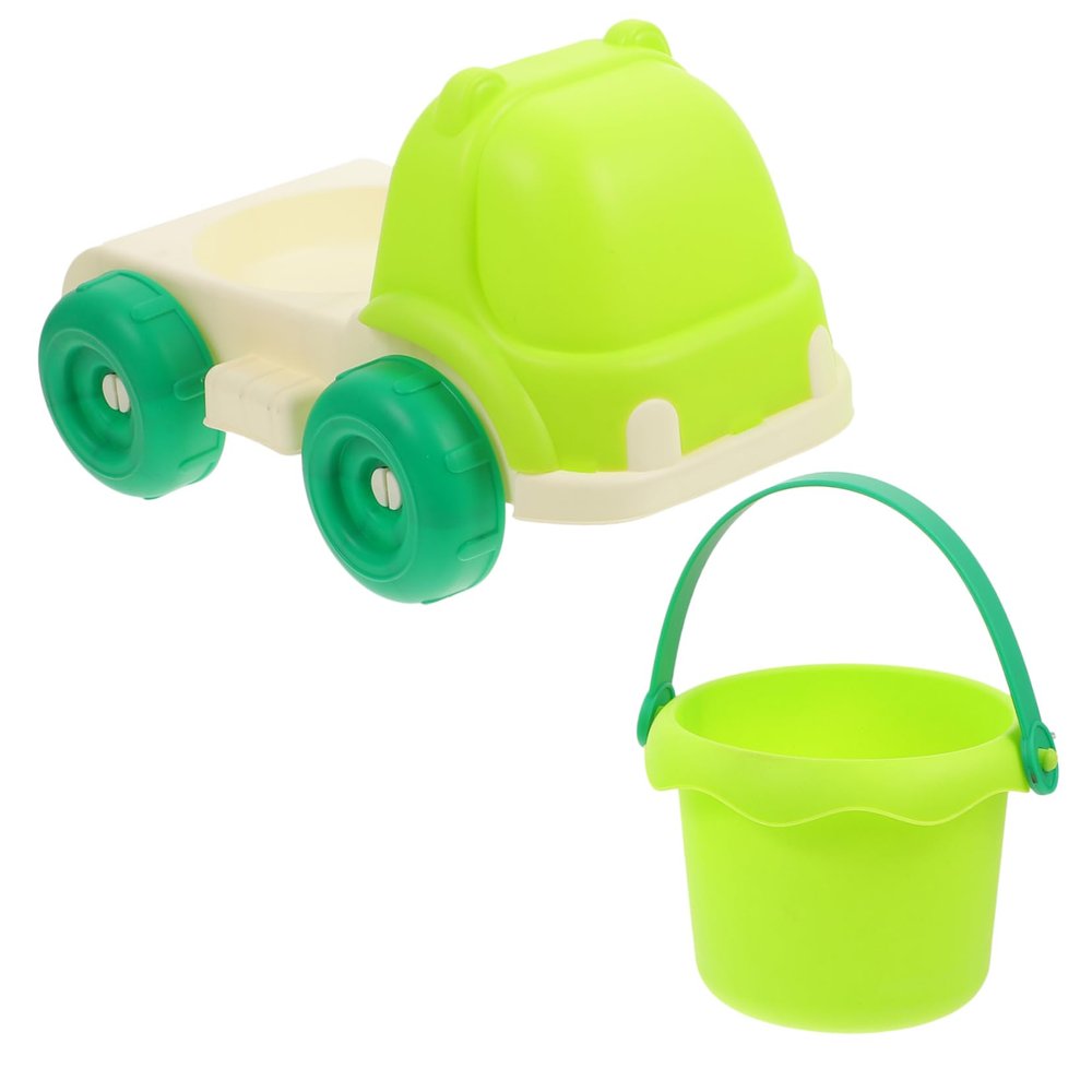 Abaodam Sand Car Toy with Detachable Bucket for Boy Girl Versatile Beach Truck for Seaside and Backyard Fun Ergonomic Handle for Easy Carrying for Sand Play and Storage