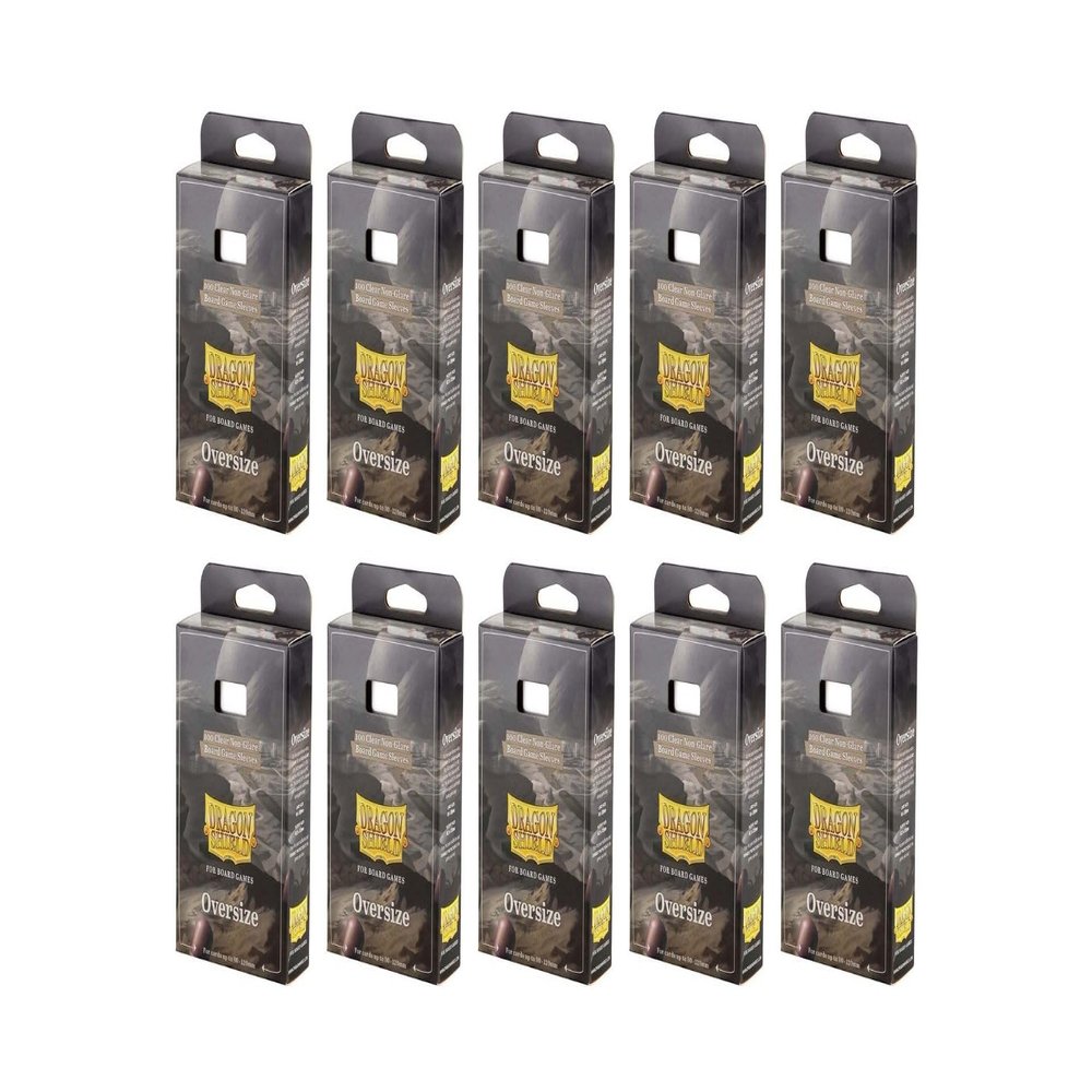 10 Packs Dragon Shield Board Game Sleeves 100 ct Oversize Size Card Sleeves Display Case