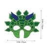 BRIGHTFUFU 15Pcs Dinosaur Masks Fun Cosplay Party Decorations for Dinosaur Themed Birthday Celebrations Comfortable Felt Design for Halloween Carnival and Cosplay Events view 2