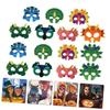 BRIGHTFUFU 15Pcs Dinosaur Masks Fun Cosplay Party Decorations for Dinosaur Themed Birthday Celebrations Comfortable Felt Design for Halloween Carnival and Cosplay Events view 4