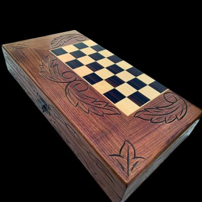 20"-inch X Large Backgammon Sets for Adults Solid Wooden Complete Game Board with Chessmen Hand Crafted Game Set Gifts for Dad, Husband