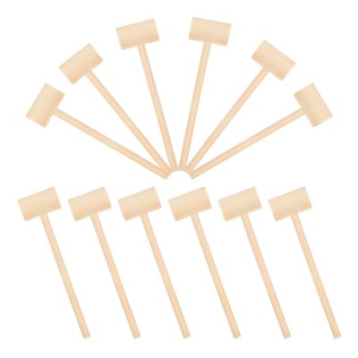 HONMEET 12pcs Mini Wood Mallet Toy Boy Girl-Friendly Hammer for Toddlers Promotes Hand-Eye Coordination and Dexterity Safe Solid Wood Construction for Boys and Girls