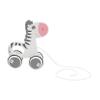 KOMBIUDA 1pc Cartoon Animal Drag Car Toy for Boys and Girls Pull Along Toy Early Educational Trailer for Home and Zebra Design view 1