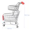 Gogogmee 2pcs Mini Shopping Cart for Boys and Girls Lightweight Desk Trolley Small Cart Wheels Stylish Decor for Kitchen Office Bedroom view 2