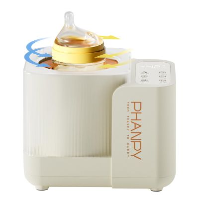 Phanpy SmartSwirl Waterless Bottle Warmer - Patented Airbag Heating for Nutrient Protection, Off-Center & Smart Dual-Direction Mixing for Clump-Free Formula, Fits All Bottles, Quiet & Safe