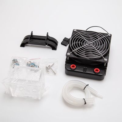 Goekhyrani Metal Water Cooling Radiator for TOYAN FS-V800WGPC V8 Gasoline Engine Model, Aluminum Cooling System for Miniature Engines
