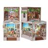 3D Wooden Puzzle Bookshelf Insert Decor,DIY Dollhouse Miniature Book Nook Assemble Kit,Bookends Model Build-Creativity Kit for Adults Women Birthday Gift (SL32) view 1