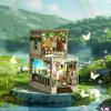 3D Wooden Puzzle Bookshelf Insert Decor,DIY Dollhouse Miniature Book Nook Assemble Kit,Bookends Model Build-Creativity Kit for Adults Women Birthday Gift (SL32) view 2