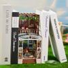 3D Wooden Puzzle Bookshelf Insert Decor,DIY Dollhouse Miniature Book Nook Assemble Kit,Bookends Model Build-Creativity Kit for Adults Women Birthday Gift (SL32) view 3