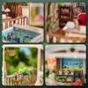 3D Wooden Puzzle Bookshelf Insert Decor,DIY Dollhouse Miniature Book Nook Assemble Kit,Bookends Model Build-Creativity Kit for Adults Women Birthday Gift (SL32) view 4
