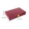 BCOATH 50-Piece Wooden Coin Box Set Dark Red Storage Case for Collectors Display and Organize Coins Handmade Wooden Storage Box view 2