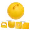 Vaguelly Inflatable Ball Yellow Jumping for Indoor and Outdoor Play Promotes Balance and Coordination Handle Suitable for Ages view 4
