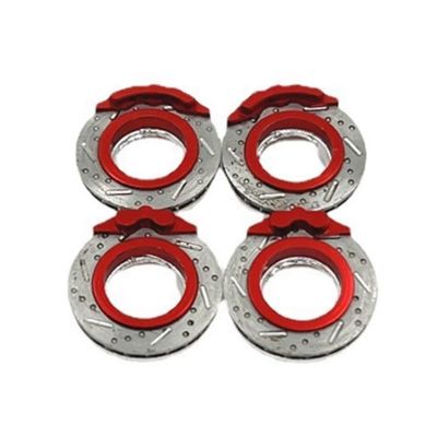 RC Car Parts Compatible with Kyosho for MINI-Z MA020 MA030 for FWD for AWD for MINI-Q8 1/28 RC Car Upgrade Parts Accessories Metal Brake Disc Caliper