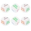 BESTonZON 6pcs Funny Drinking Dice for Parties and Gatherings Acrylic Game Dice for Bars and Ktv Social Fun Unique Drink Games for view 1
