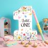 Blosssound Wildflower Piata Wild One 1st Birthday Decorations First Birthday Piata with Stick Blindfold for Wild Flower First Theme Baby Shower Celebration Decorations Supplies(Wildflower) view 2