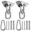 2-Pack Hammock Hanging kit,360Rotating 1200 lb Capacity Heavy Duty,Hanger & Swing Hook Snap for Concrete Wood,Hammock,Veranda Seat,Chair,Swing Sets,Yoga and GymWithout Chain  view 1