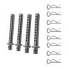 MIXVZARF RC Upgrade Accessories for Axial for Scx10 Upgrade Parts Remote Control Rc Crawler Car Accessories Shell Column Mount Body Post Holder with R Clips Metal(Silver) view 3