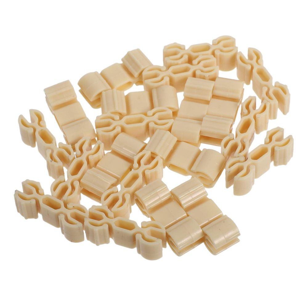Hemoton 20pcs Track Connectors for Train Plastic Railway Accessories Flexible Clips for Interactive Play Compatible Major Brands Educational Toy for Boys and Girls