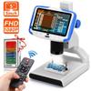 200X Magnification Digital Microscope, 1080P 30FPS Video Microscope, 5.0 Inch Screen, Adjustable LED Lights, Fit Use Soldering, Textiles, and Student Discovery, Kid(Blue) view 2
