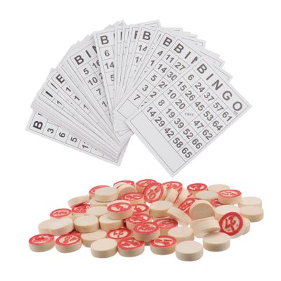 ERINGOGO 1set Educational Russian Bingo Chess Game Wooden Digital Chess Toy for Boys and Girls Enhances Logical Thinking and Concentration Easy to Play