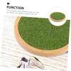 ibasenice Grass Display Base Stand for Dolls Pedestal Riser Figures Simulation Grass Design Decor for Models Easy to Use Display view 3