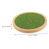 ibasenice Grass Display Base Stand for Dolls Pedestal Riser Figures Simulation Grass Design Decor for Models Easy to Use Display view 4