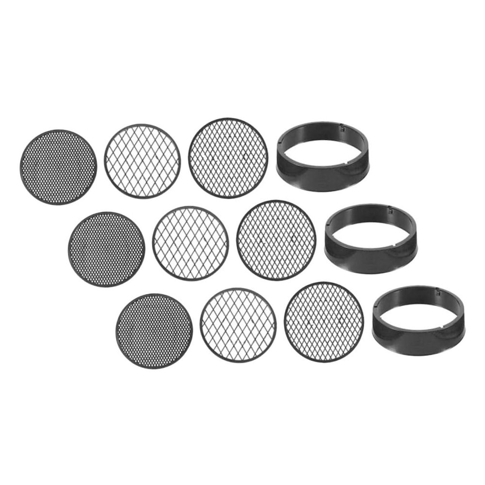 ibasenice 9pcs Plastic Sifting Pans Soil Sifting Mesh Sieves for Gardening Compost Soil Screen Sifter Sifter for Rocks