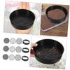 ibasenice 9pcs Plastic Sifting Pans Soil Sifting Mesh Sieves for Gardening Compost Soil Screen Sifter Sifter for Rocks view 4