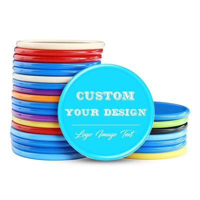 200-1000 Custom Poker Chips, Bar Drink Token Chips Personalized Logo, Image and Text on Chip, Double Sided Full Color Print Custom Tokens, Good for Casino Night, Wedding and Party (Light Blue)