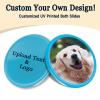 200-1000 Custom Poker Chips, Bar Drink Token Chips Personalized Logo, Image and Text on Chip, Double Sided Full Color Print Custom Tokens, Good for Casino Night, Wedding and Party (Light Blue) view 2