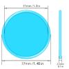 200-1000 Custom Poker Chips, Bar Drink Token Chips Personalized Logo, Image and Text on Chip, Double Sided Full Color Print Custom Tokens, Good for Casino Night, Wedding and Party (Light Blue) view 3