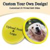 200-1000 Custom Poker Chips, Bar Drink Token Chips Personalized Logo, Image and Text on Chip, Double Sided Full Color Print Custom Tokens, Good for Casino Night, Wedding and Party (Yellow) view 2
