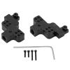 2 PCS RC Front Shock Mount, Metal Aluminum Steering Servo Mount Bracket, Front Suspension Bracket Shock Mount for SCX24 1/24 RC Car (Black) view 1