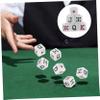 BESPORTBLE 15pcs Acrylic Poker Dices Dice Poker Chips Party Dice for Games Party Supplies Birthday view 4