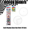 36Pcs Clear Display Case for Packaged Model Cars,Model Car Display Cases Wall Mount-Holds up to 120 Cars,Toy Car Storage Organizer Compatible with Hot Wheels,Clear Model Car Display Case(16.7 x 4.4) view 3