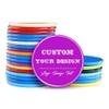 200-1000 Custom Poker Chips, Bar Drink Token Chips Personalized Logo, Image and Text on Chip, Double Sided Full Color Print Custom Tokens, Good for Casino Night, Wedding and Party (Light Purple) view 1