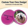 200-1000 Custom Poker Chips, Bar Drink Token Chips Personalized Logo, Image and Text on Chip, Double Sided Full Color Print Custom Tokens, Good for Casino Night, Wedding and Party (Light Purple) view 2