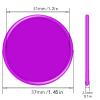 200-1000 Custom Poker Chips, Bar Drink Token Chips Personalized Logo, Image and Text on Chip, Double Sided Full Color Print Custom Tokens, Good for Casino Night, Wedding and Party (Light Purple) view 3
