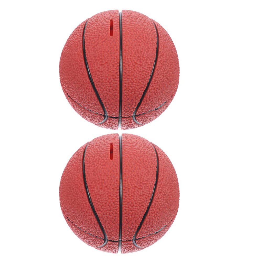 Abaodam 2pcs Basketball Piggy Bank Change Jar Container for Boys and Girls Sports Themed Money Saving Bank Great for Room Decoration and Birthday